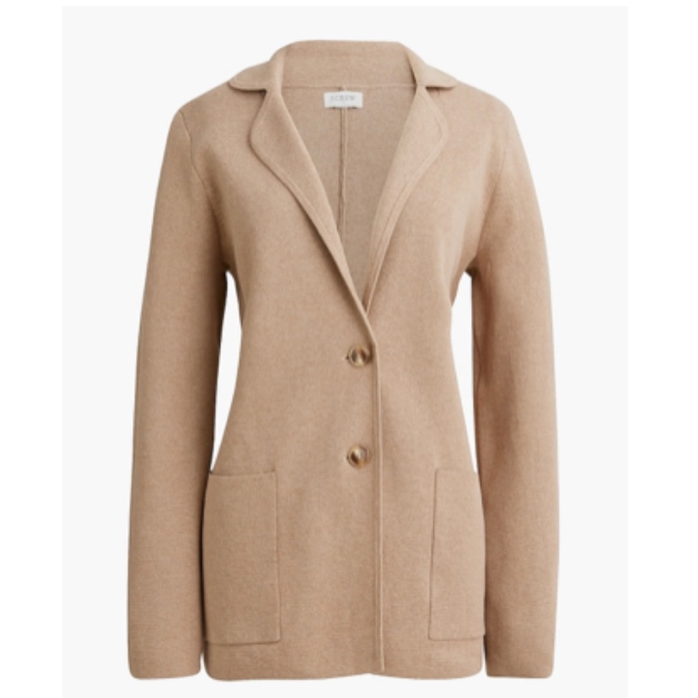 J Crew Brown/Tan Sweater Blazer size small